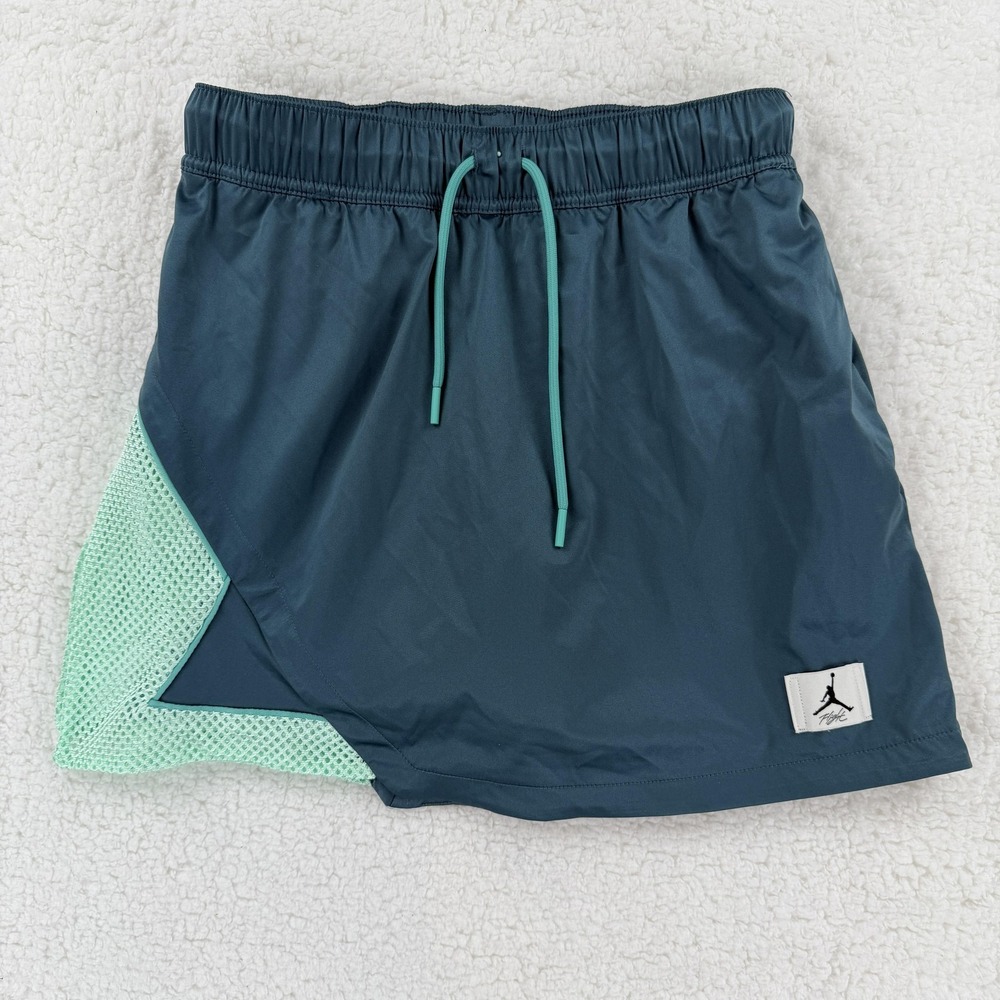 Jordan Flight Skort Womens XS Teal Mint Green Loose Fit Athletic Running Shorts‎